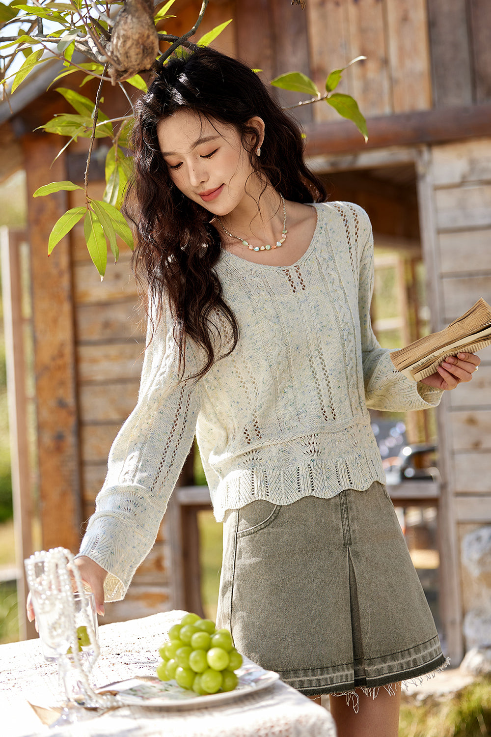 여성용 니트 셔츠