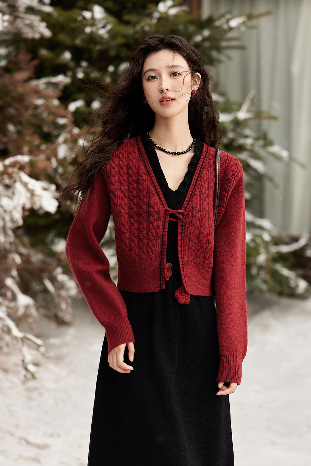 Set Gaun dan Mantel Tali Spaghetti Dijual Terpisah