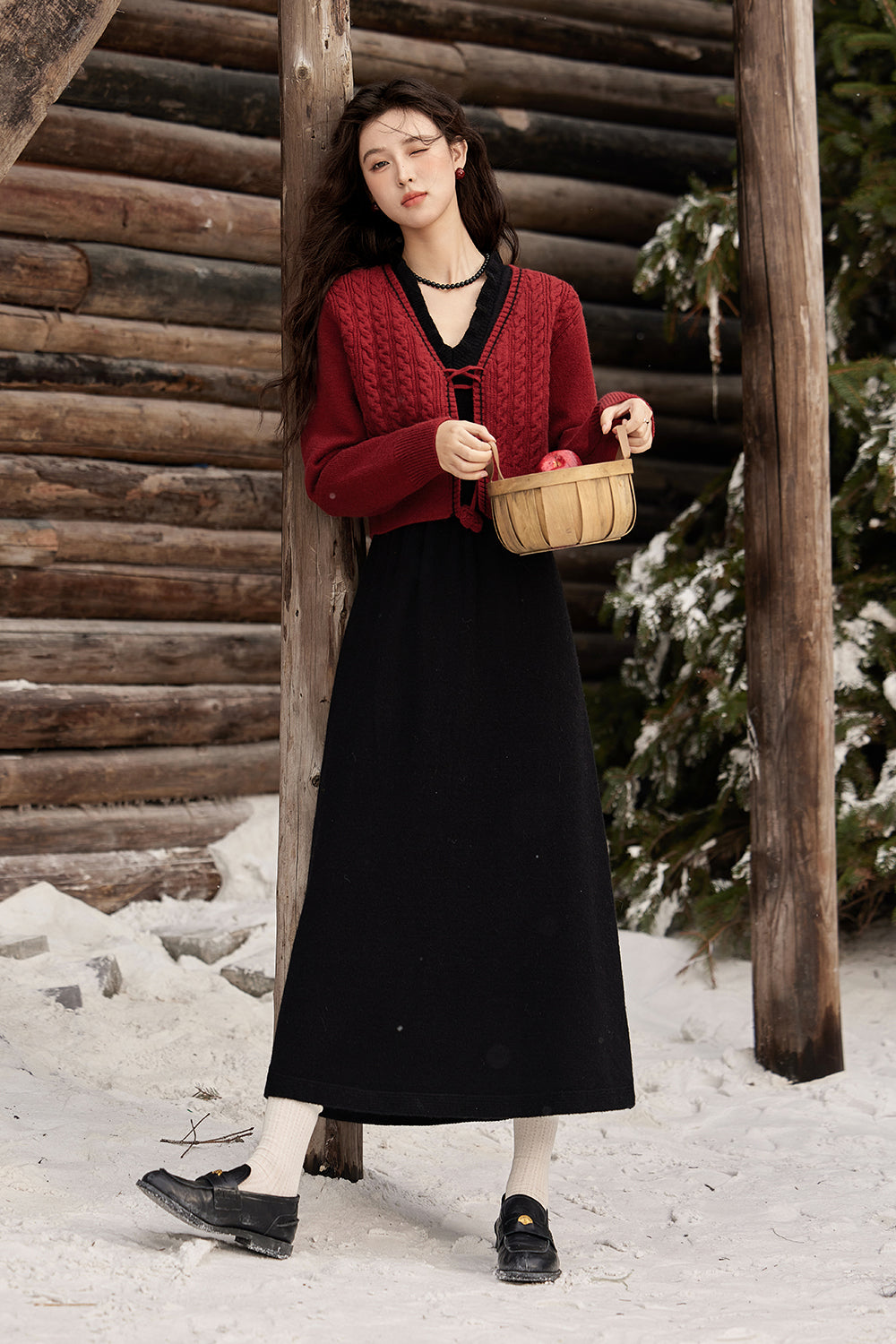 Set Gaun dan Mantel Tali Spaghetti Dijual Terpisah