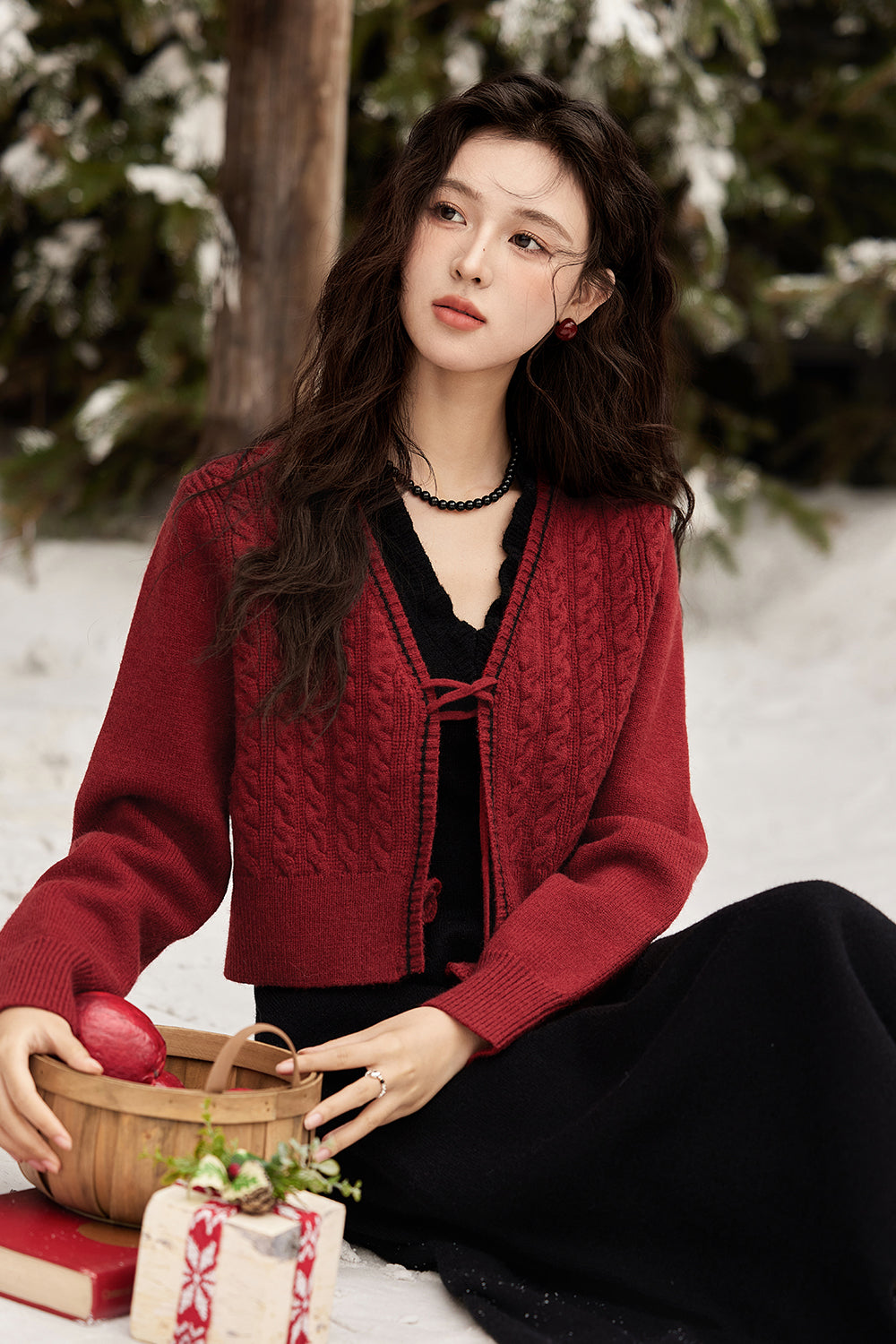 Set Gaun dan Mantel Tali Spaghetti Dijual Terpisah