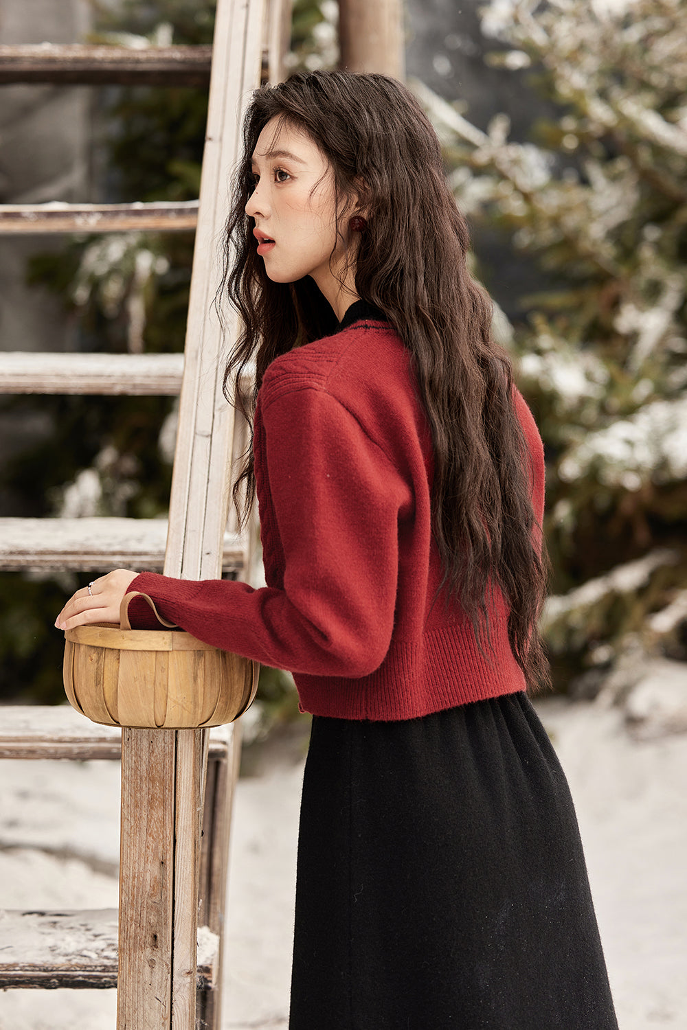 Set Gaun dan Mantel Tali Spaghetti Dijual Terpisah