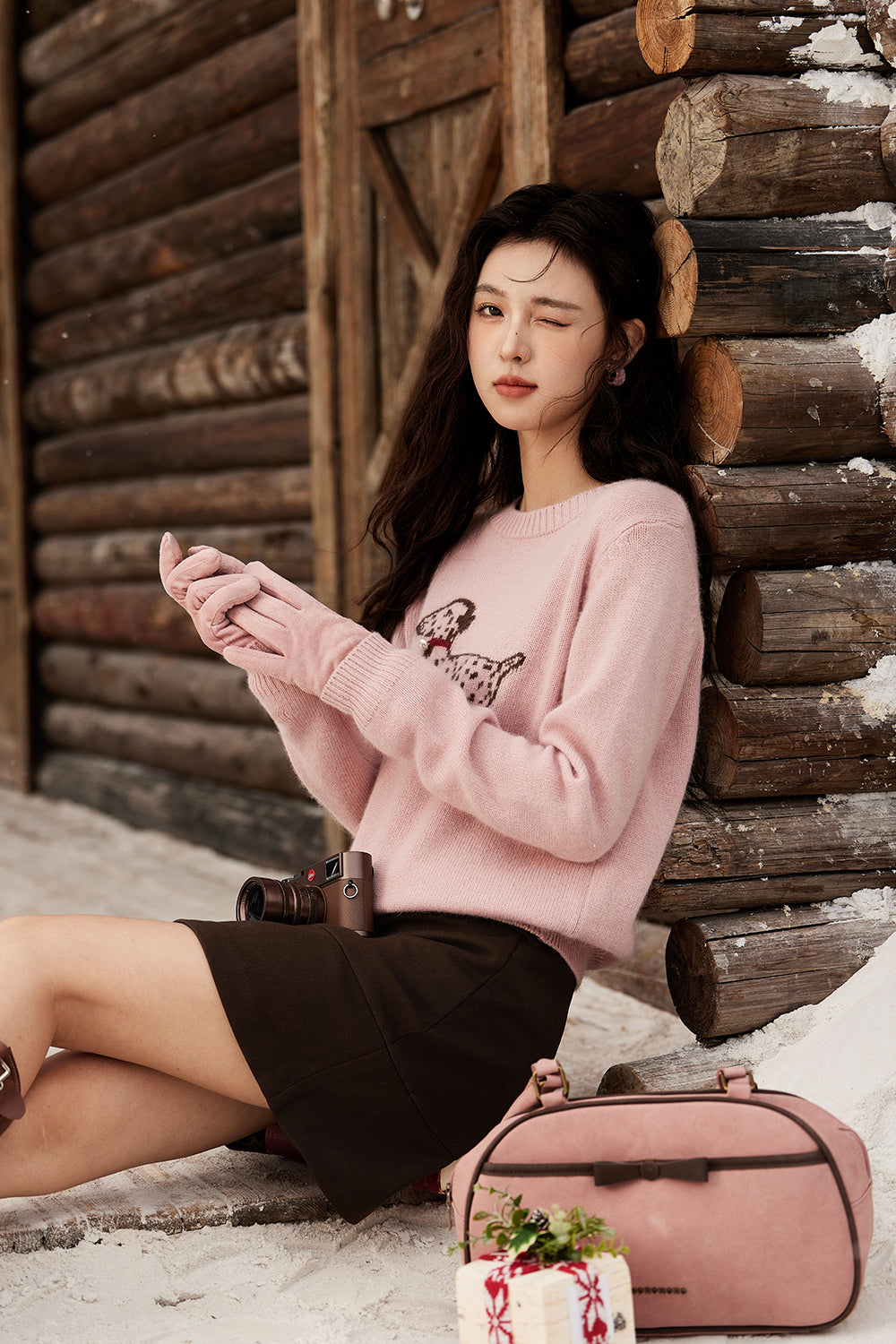 100% Wool Knit Shirt for Women