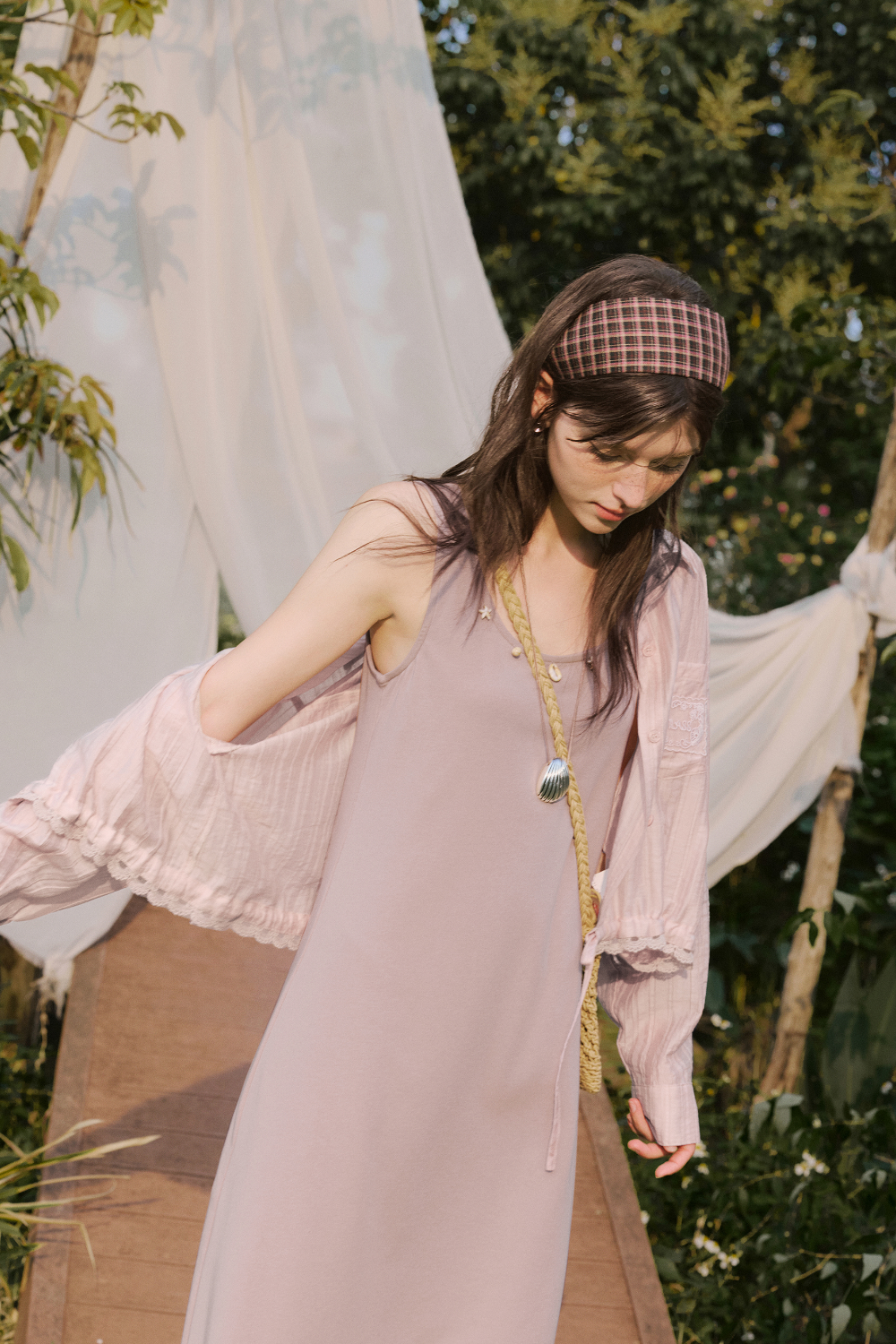 Spaghetti Strap Dress and Shirt Set Separately Sold