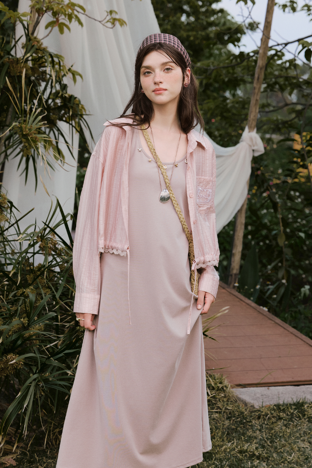 Spaghetti Strap Dress and Shirt Set Separately Sold
