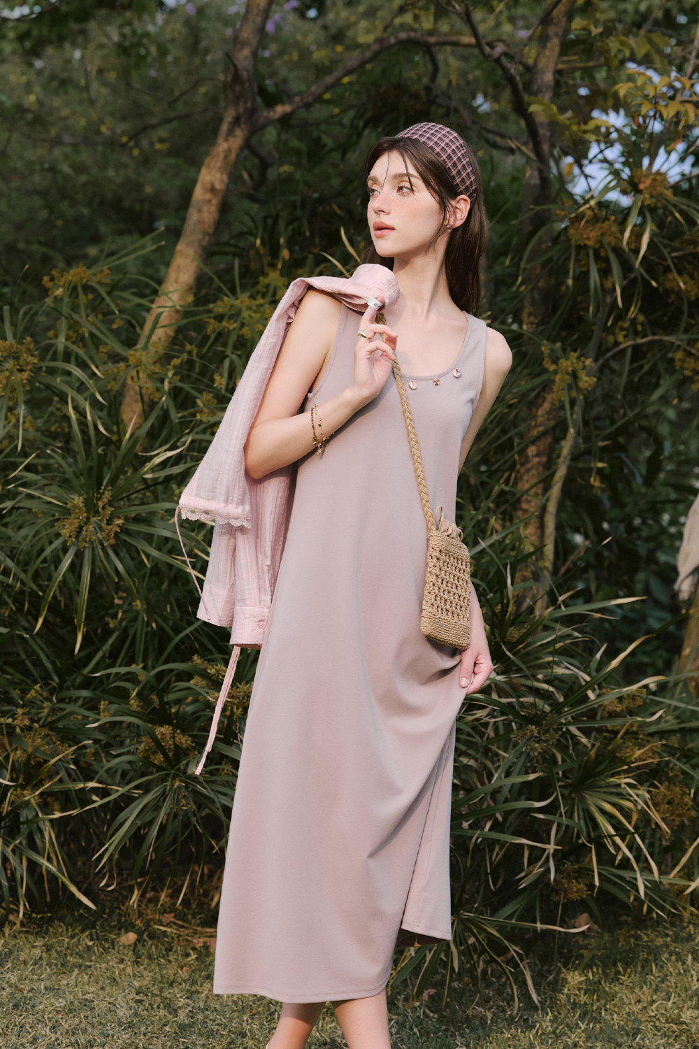 Spaghetti Strap Dress and Shirt Set Separately Sold