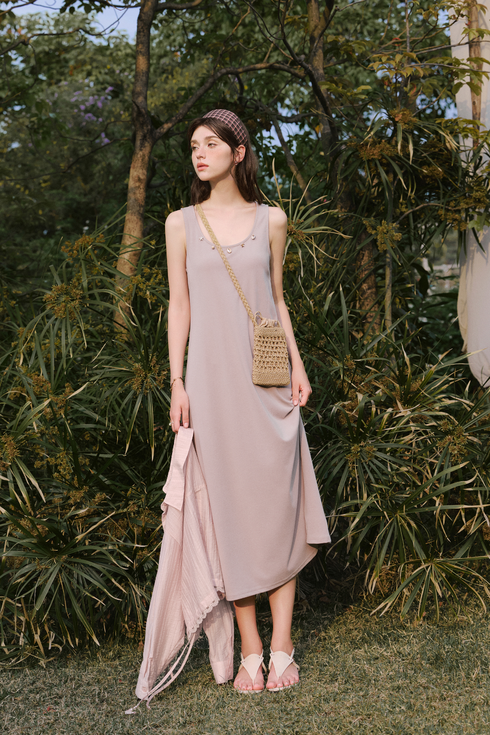 Spaghetti Strap Dress and Shirt Set Separately Sold