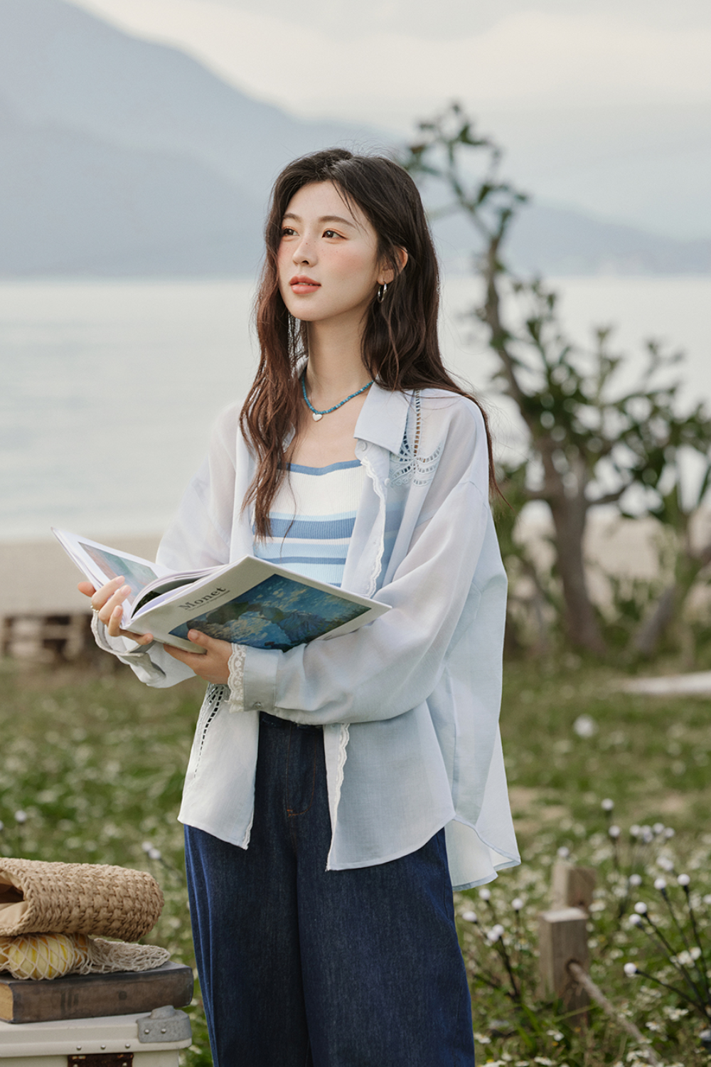 여성용 스파게티 스트랩 탑
