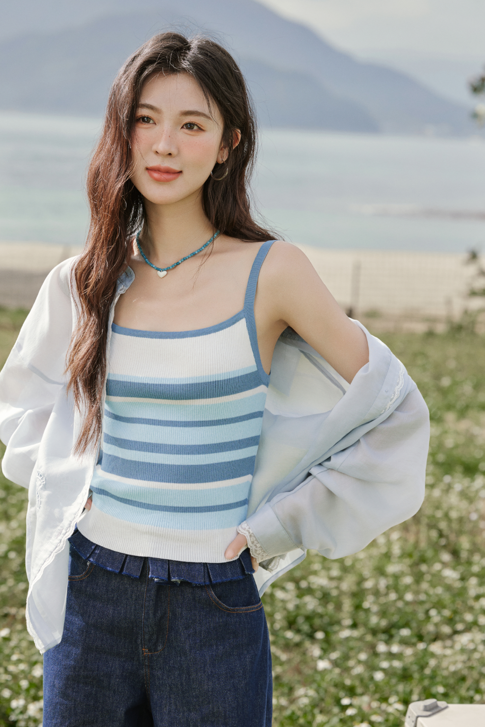 トップス eaphi MULTI SHOULDER PARTS RIB TOPS Zip Me Up Off-The-Shoulder Top | Windsor