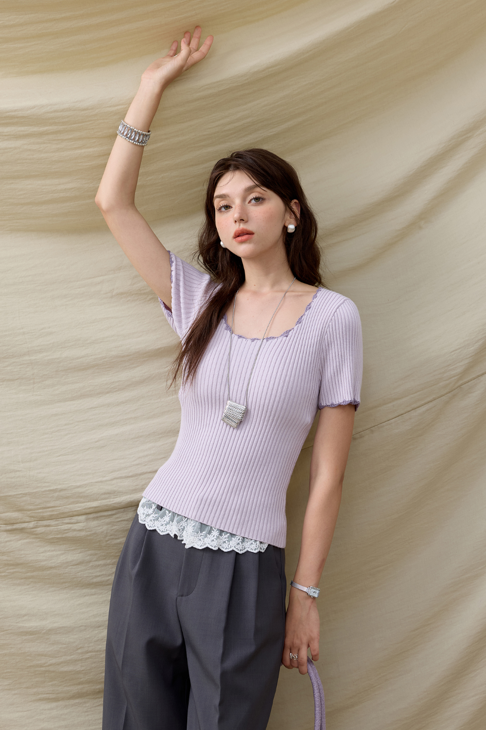 Knit T-shirt for Women