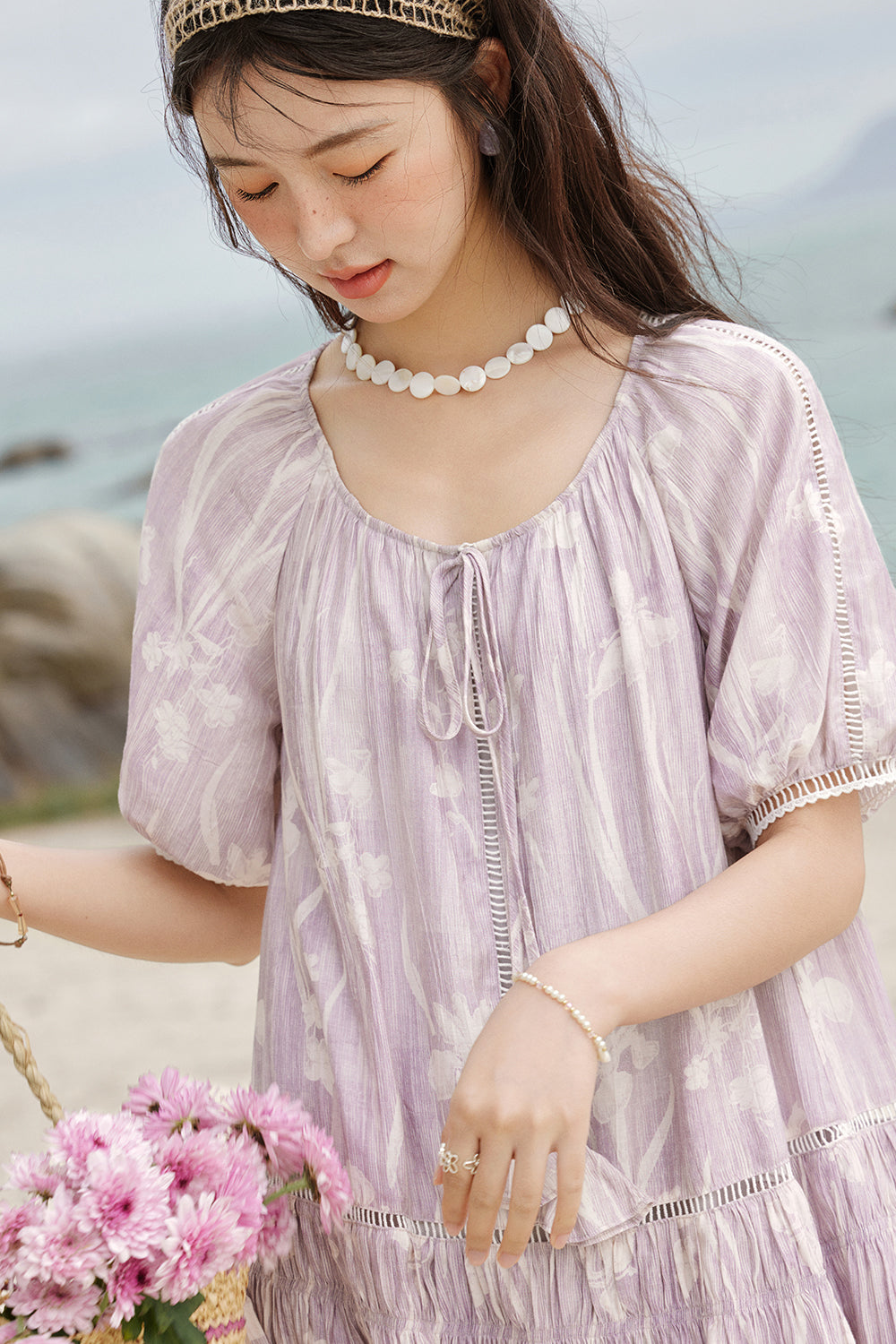 여성용 A라인 미니드레스