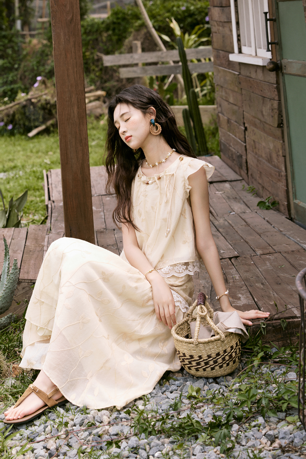 Blouse and Skirt Set