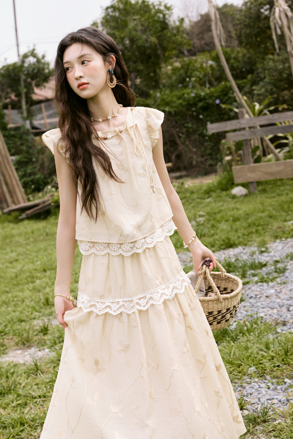 Blouse and Skirt Set