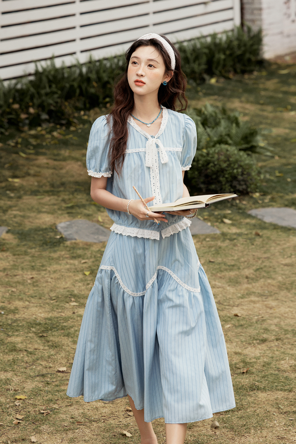 Blouse and Skirt Set