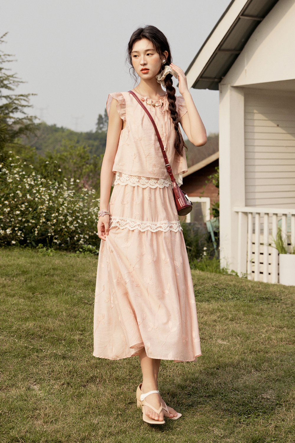 Blouse and Skirt Set