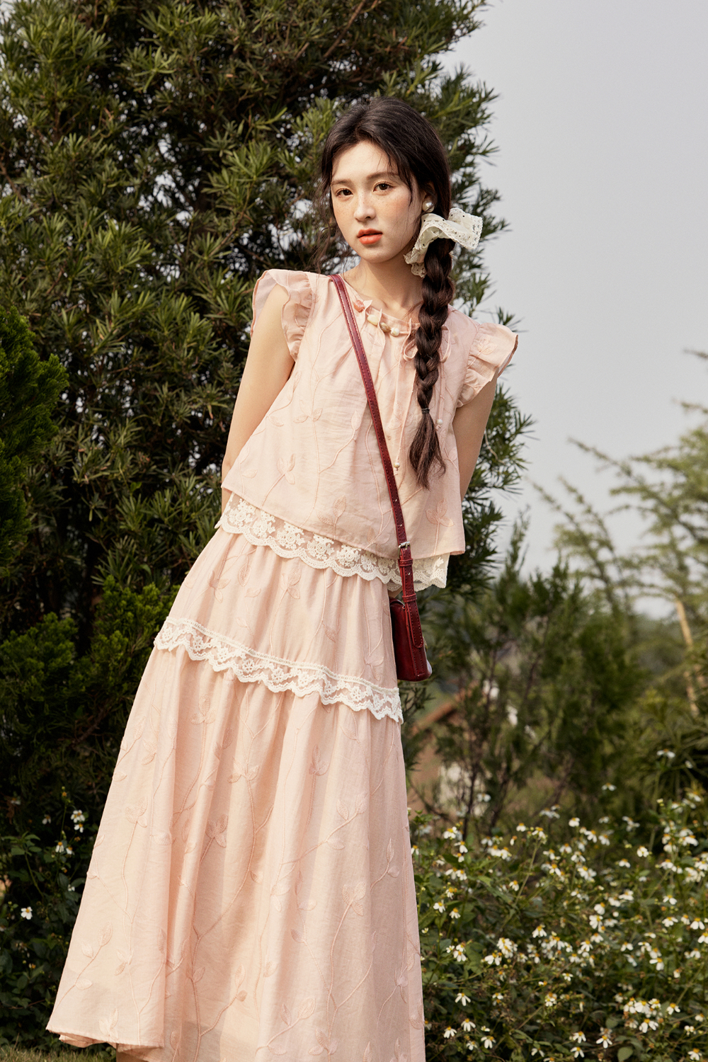 Blouse and Skirt Set