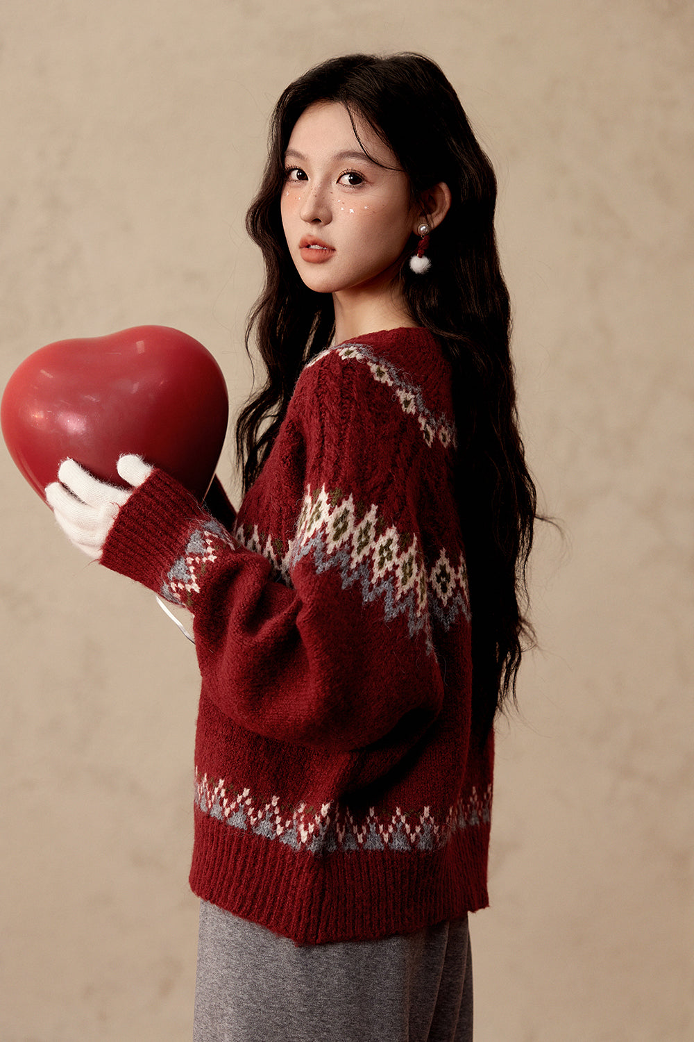 여성용 니트 셔츠