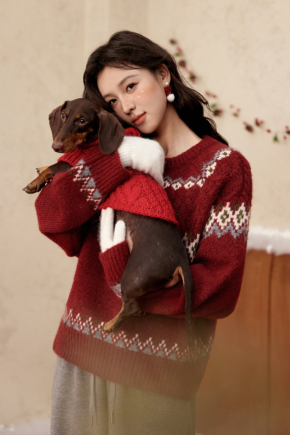 여성용 니트 셔츠