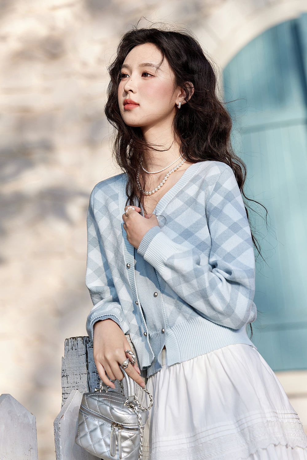 여성용 니트 셔츠