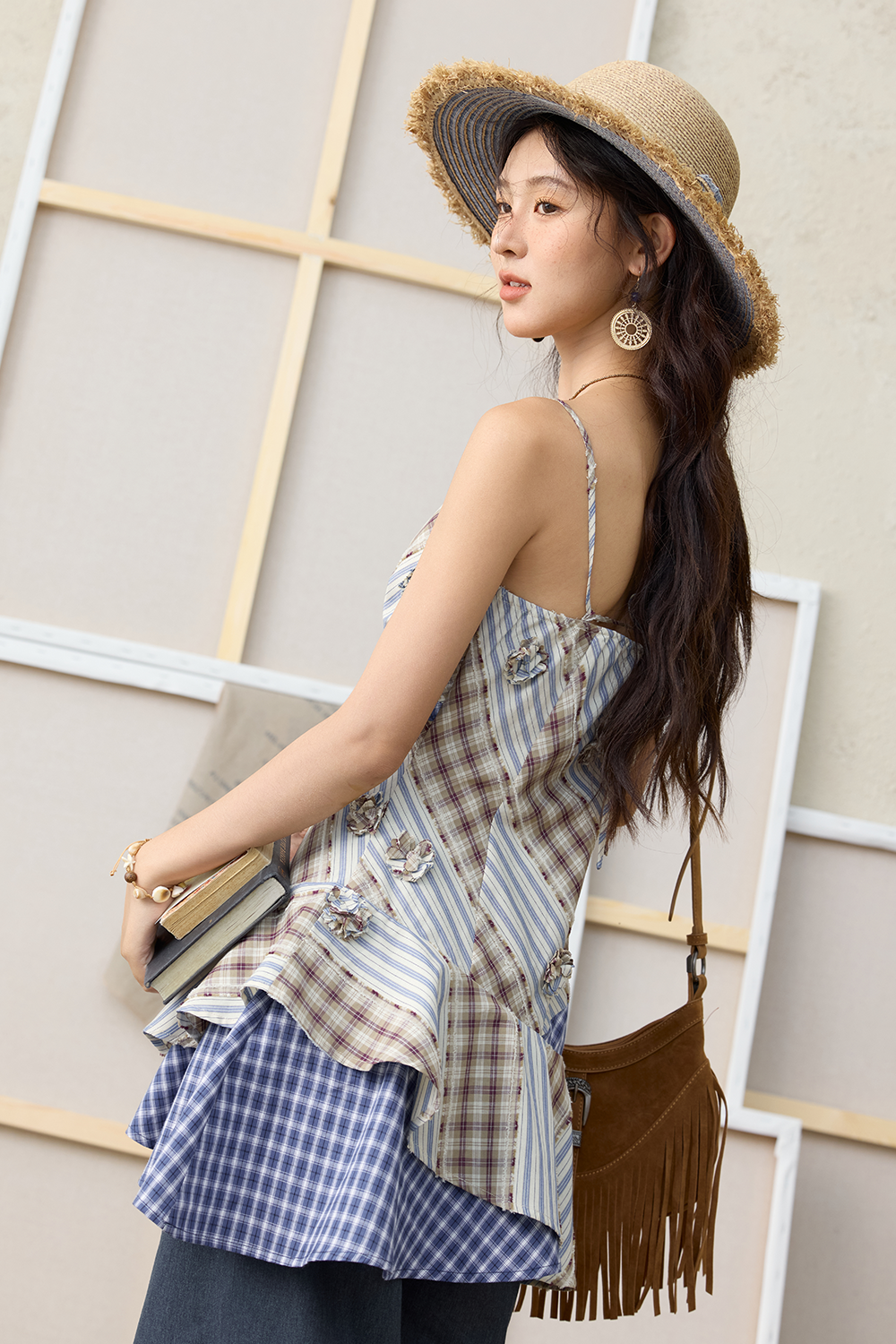 Atasan Tali Spaghetti untuk Wanita