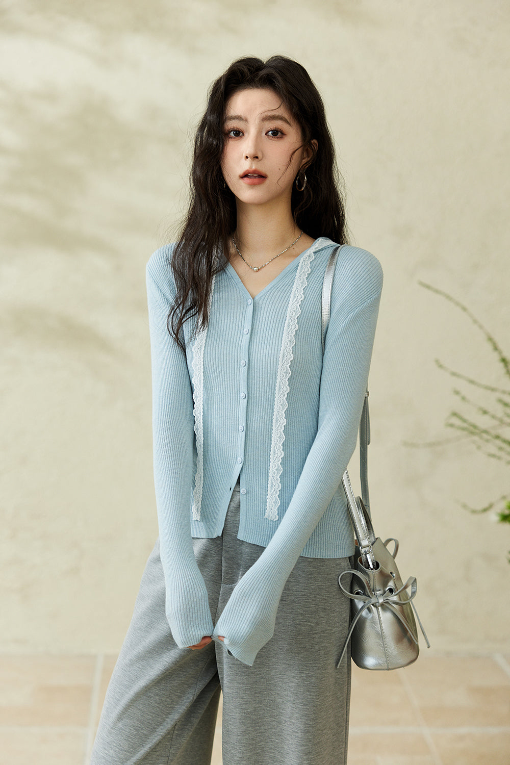 여성용 니트 셔츠