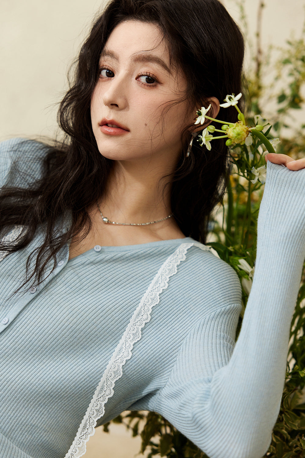 여성용 니트 셔츠