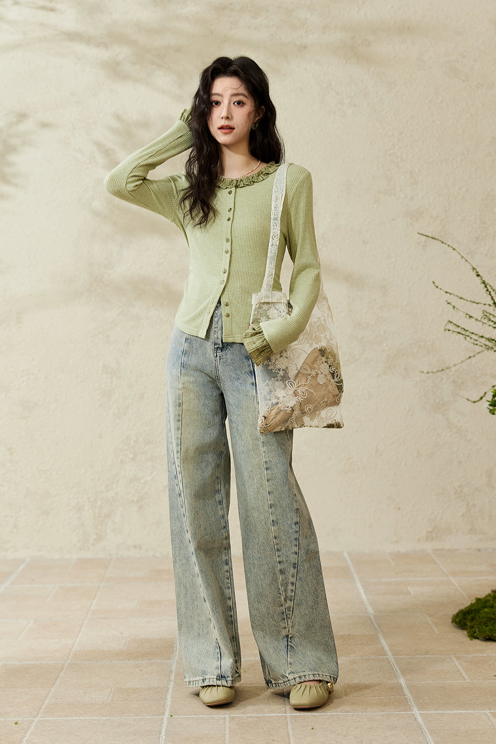 여성용 니트 셔츠