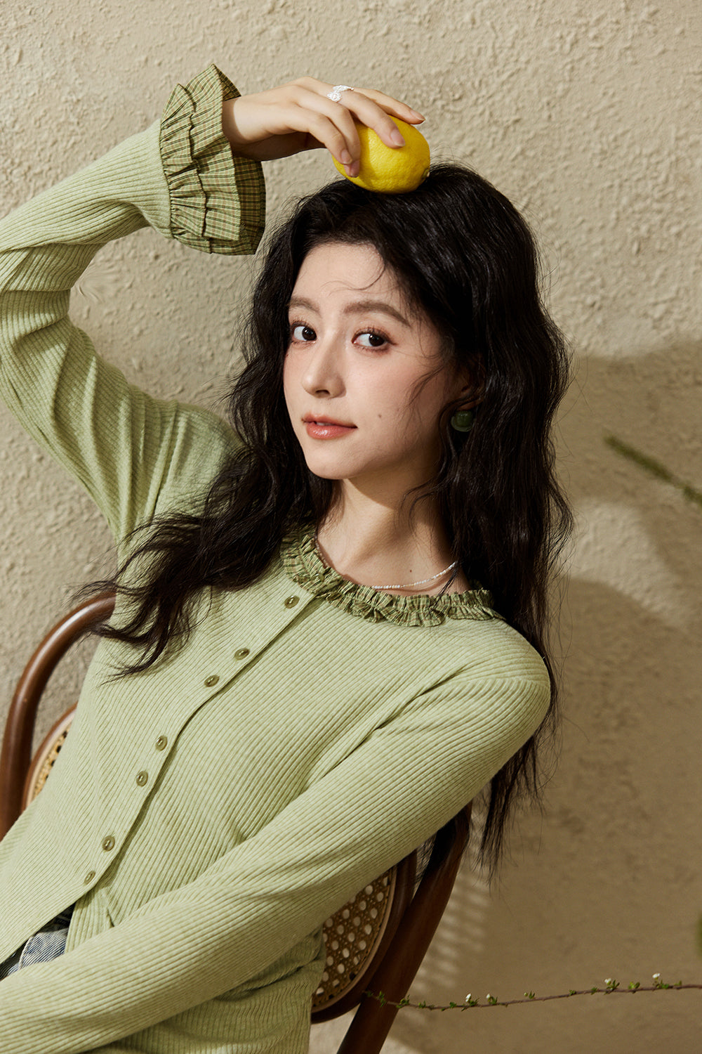 여성용 니트 셔츠