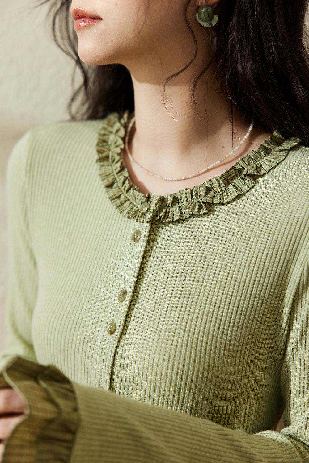 여성용 니트 셔츠