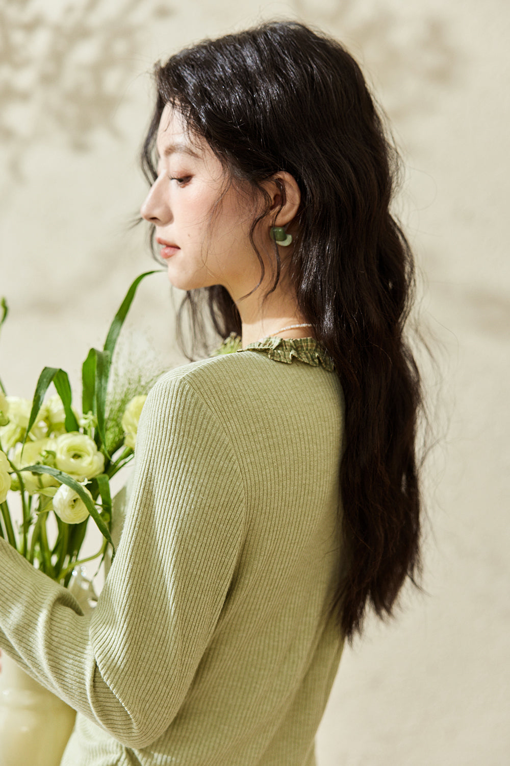 여성용 니트 셔츠