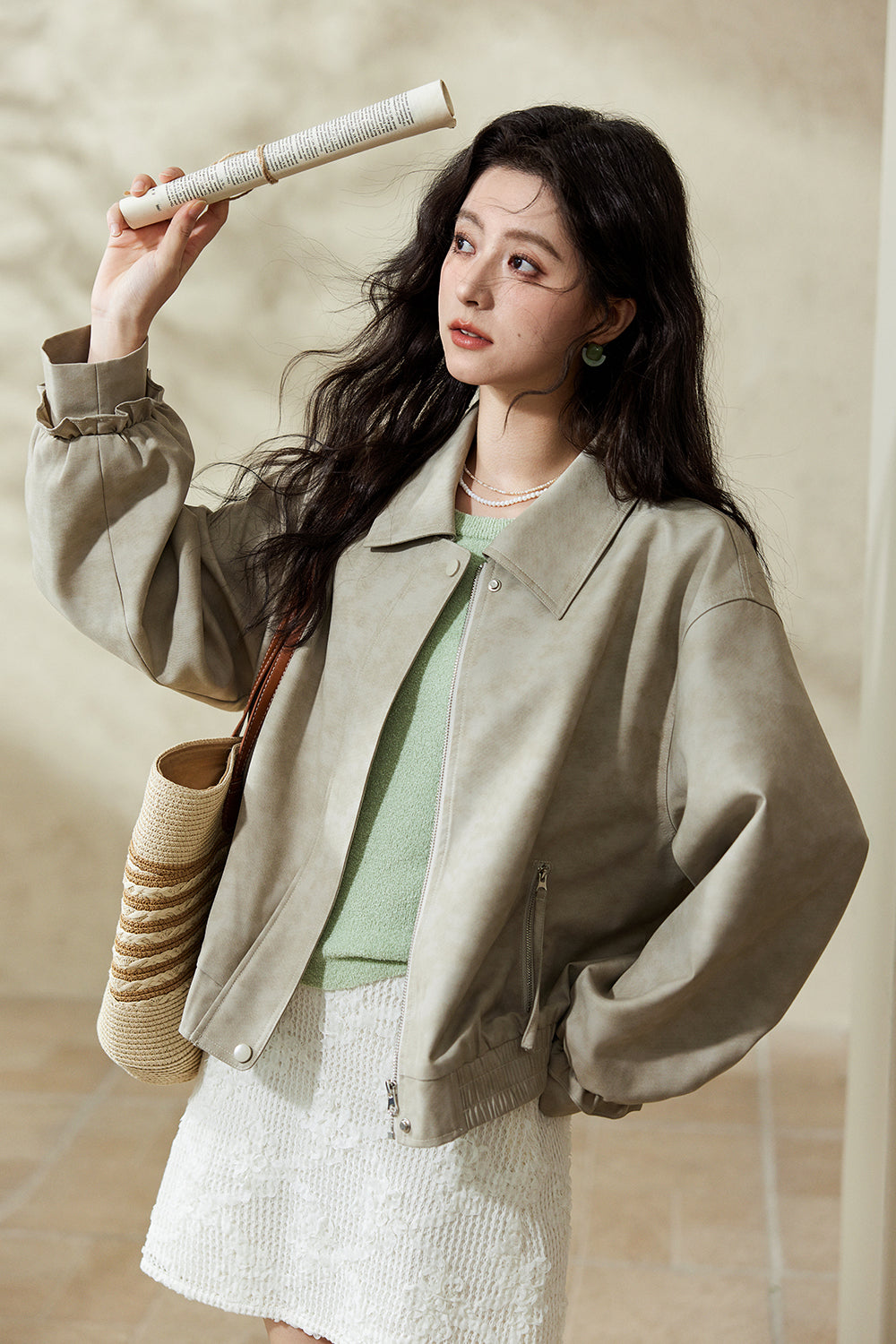 여성용 가죽 재킷