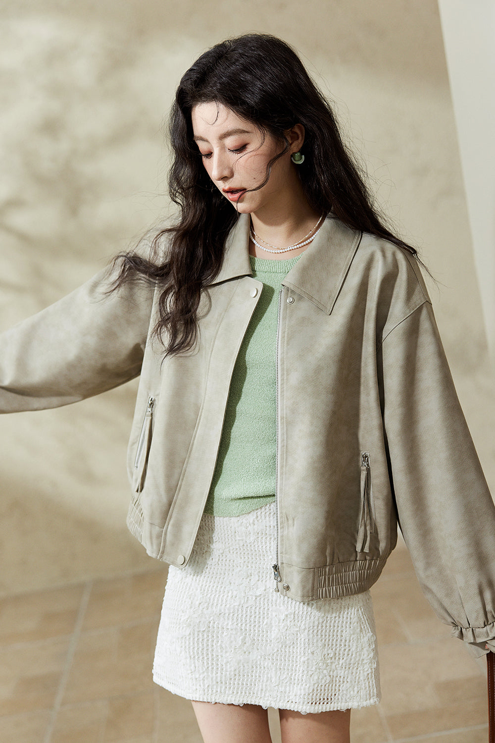 여성용 가죽 재킷