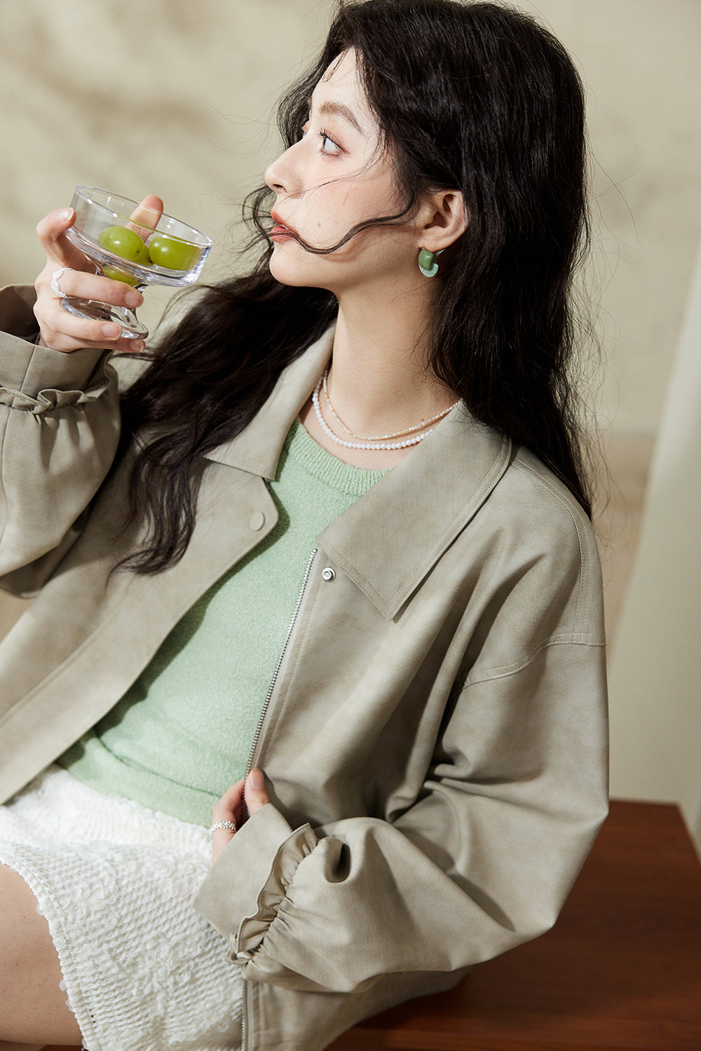 여성용 가죽 재킷