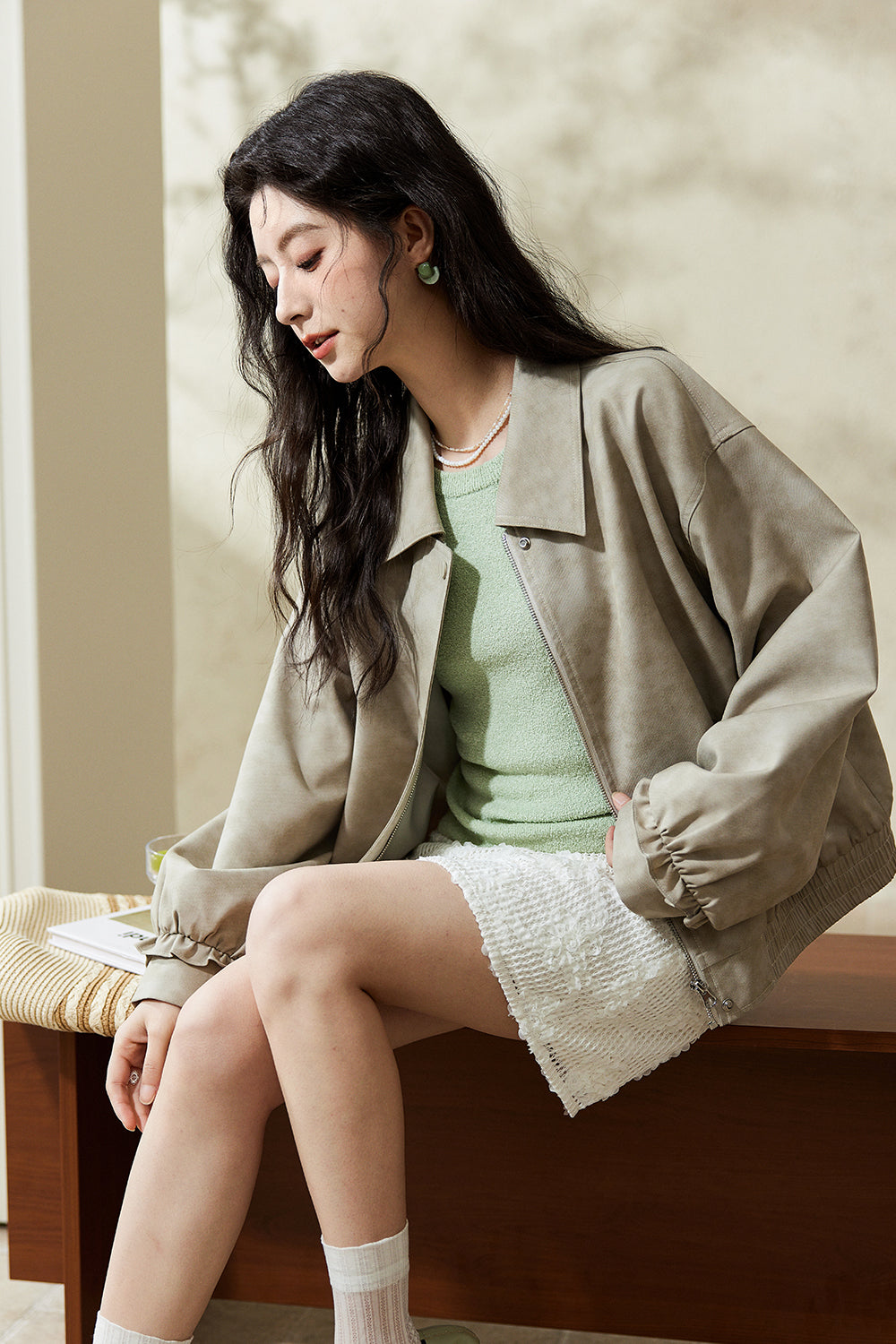 여성용 가죽 재킷