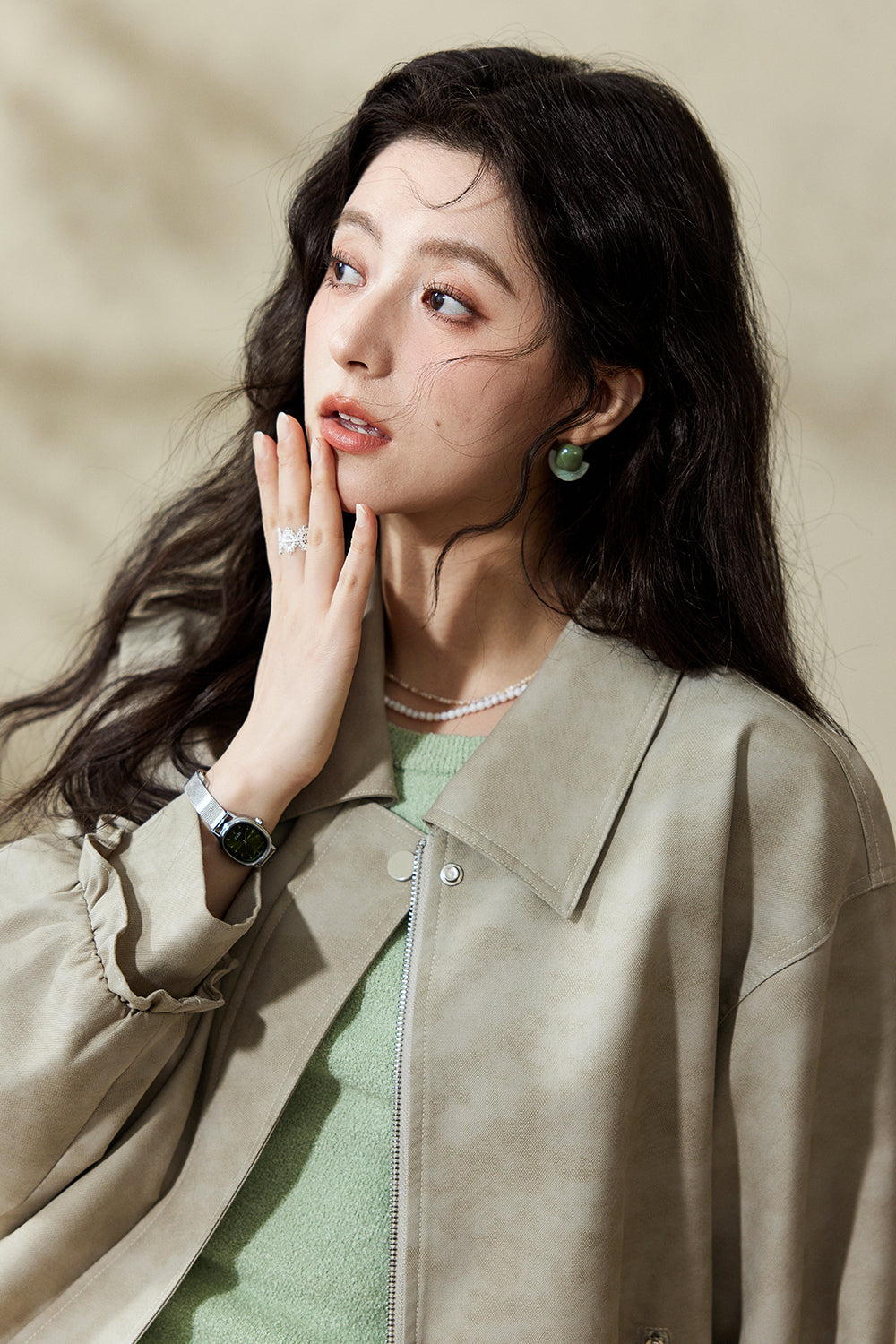 여성용 가죽 재킷