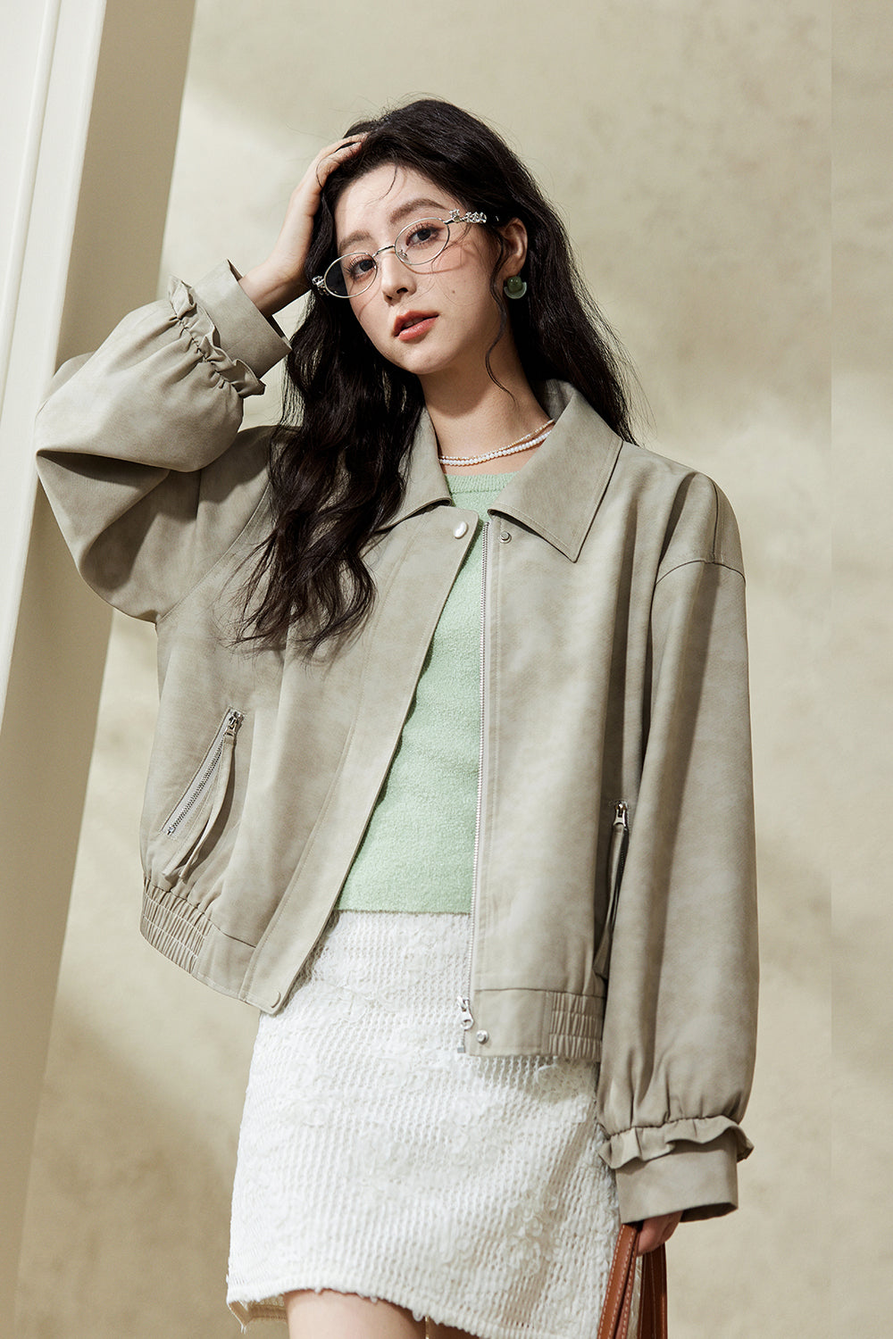 여성용 가죽 재킷