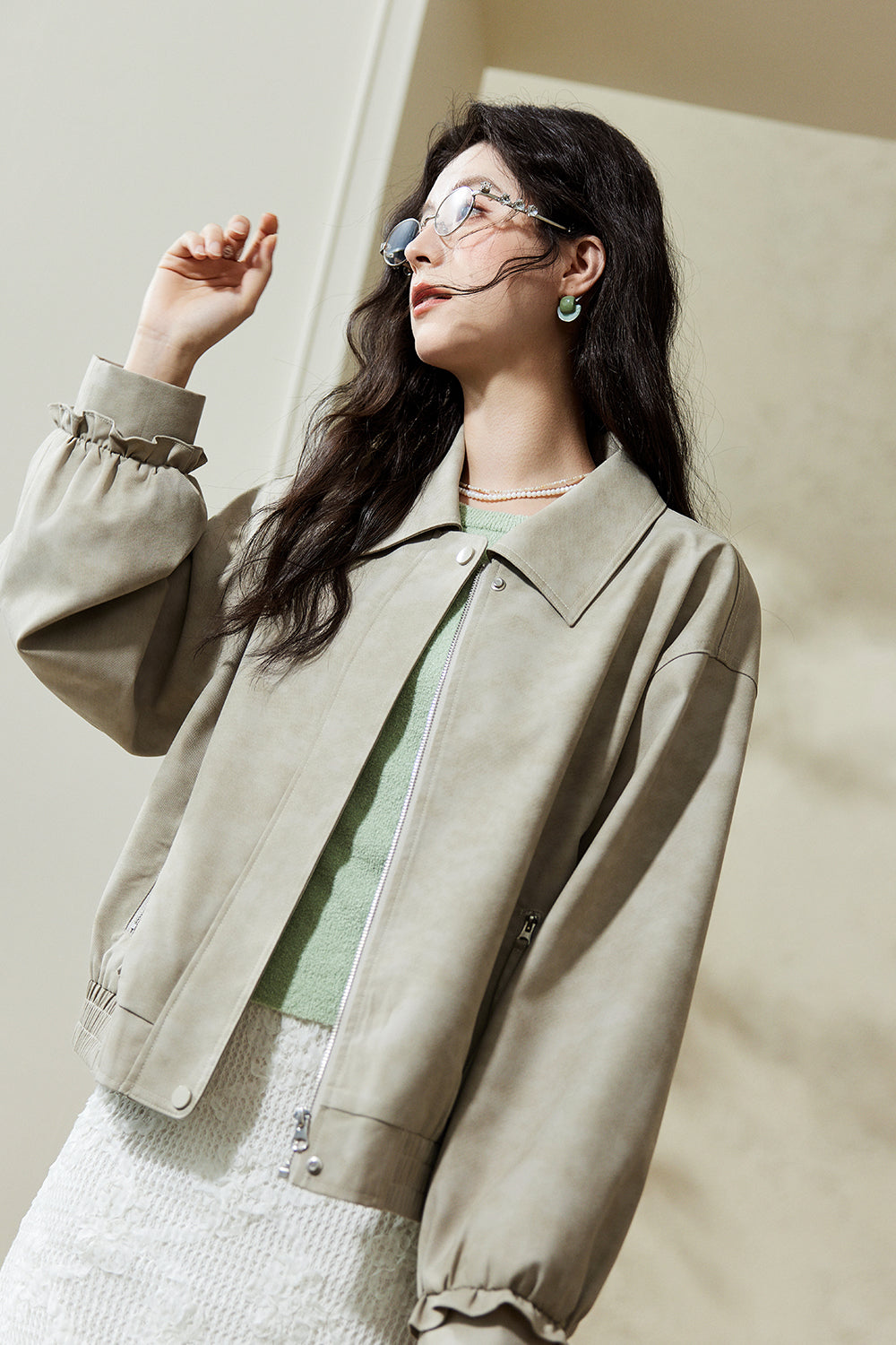 여성용 가죽 재킷