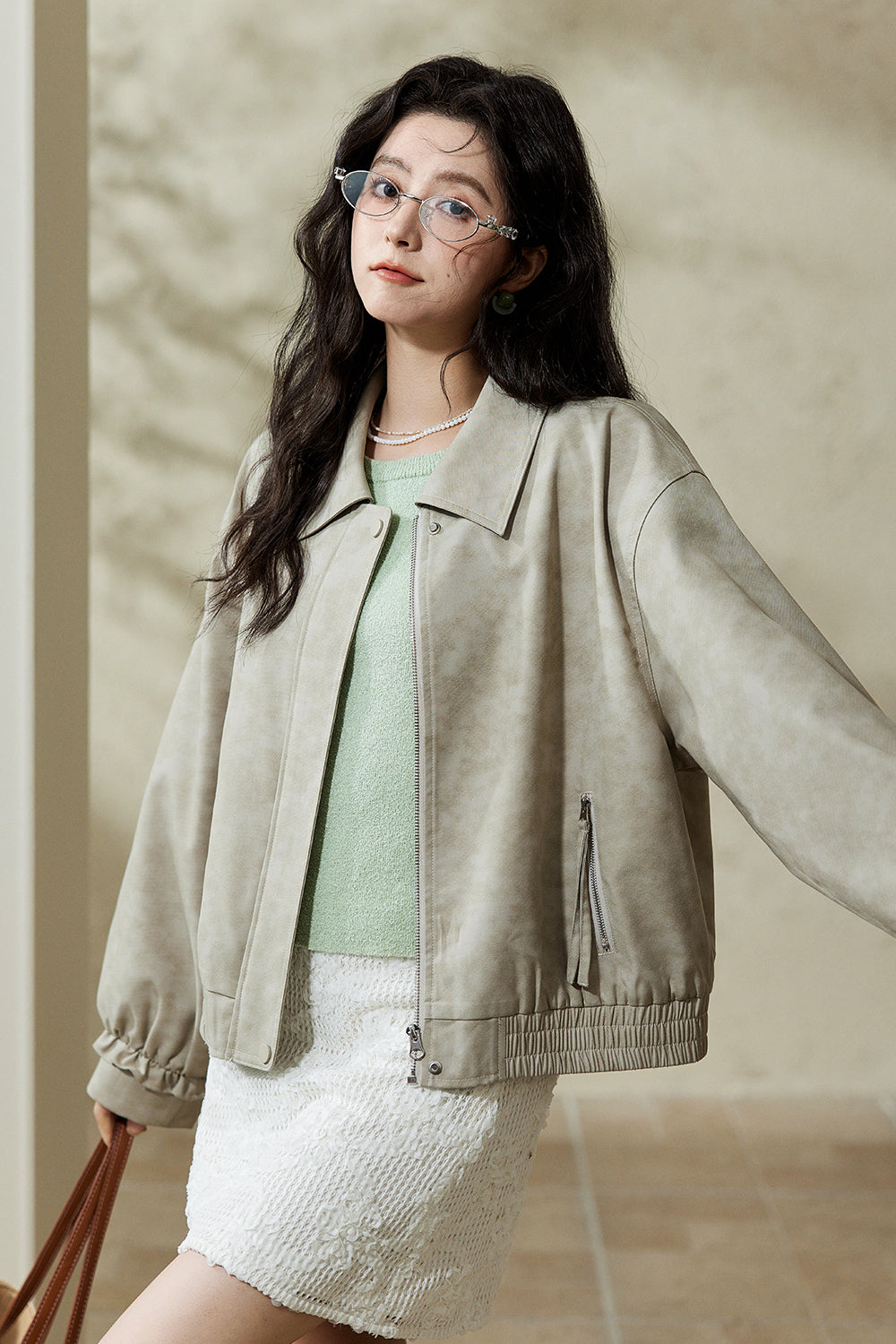 여성용 가죽 재킷