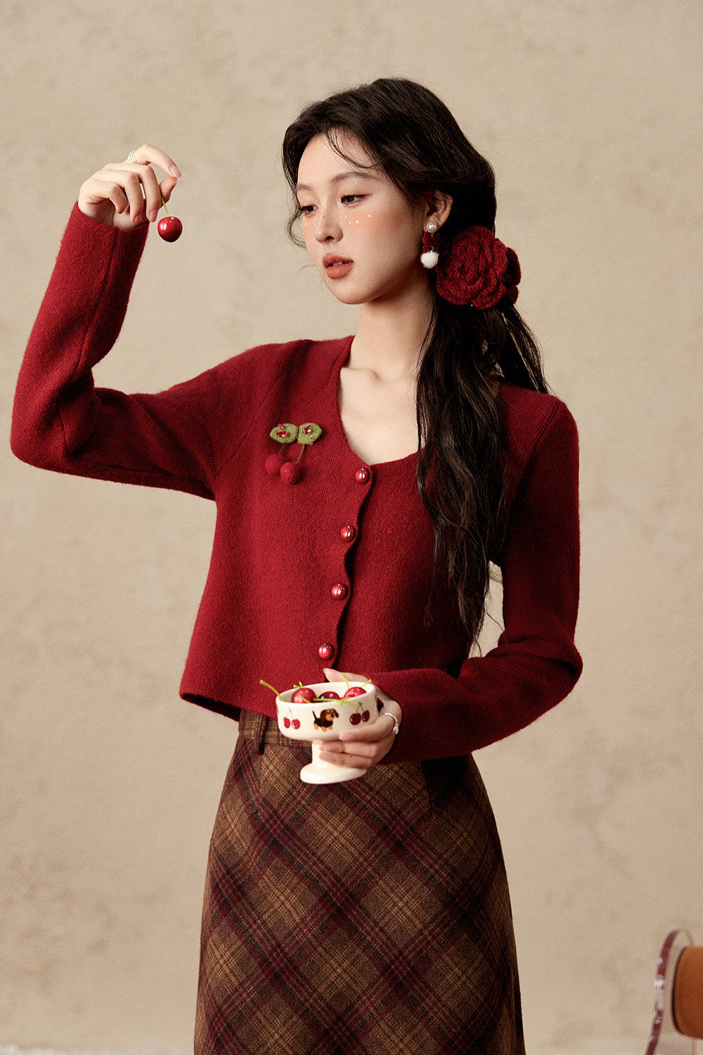 여성용 니트 셔츠