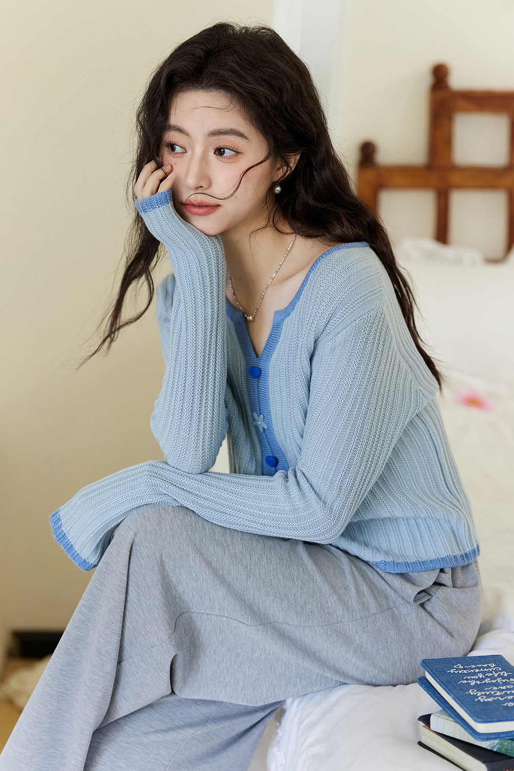 여성용 니트 셔츠