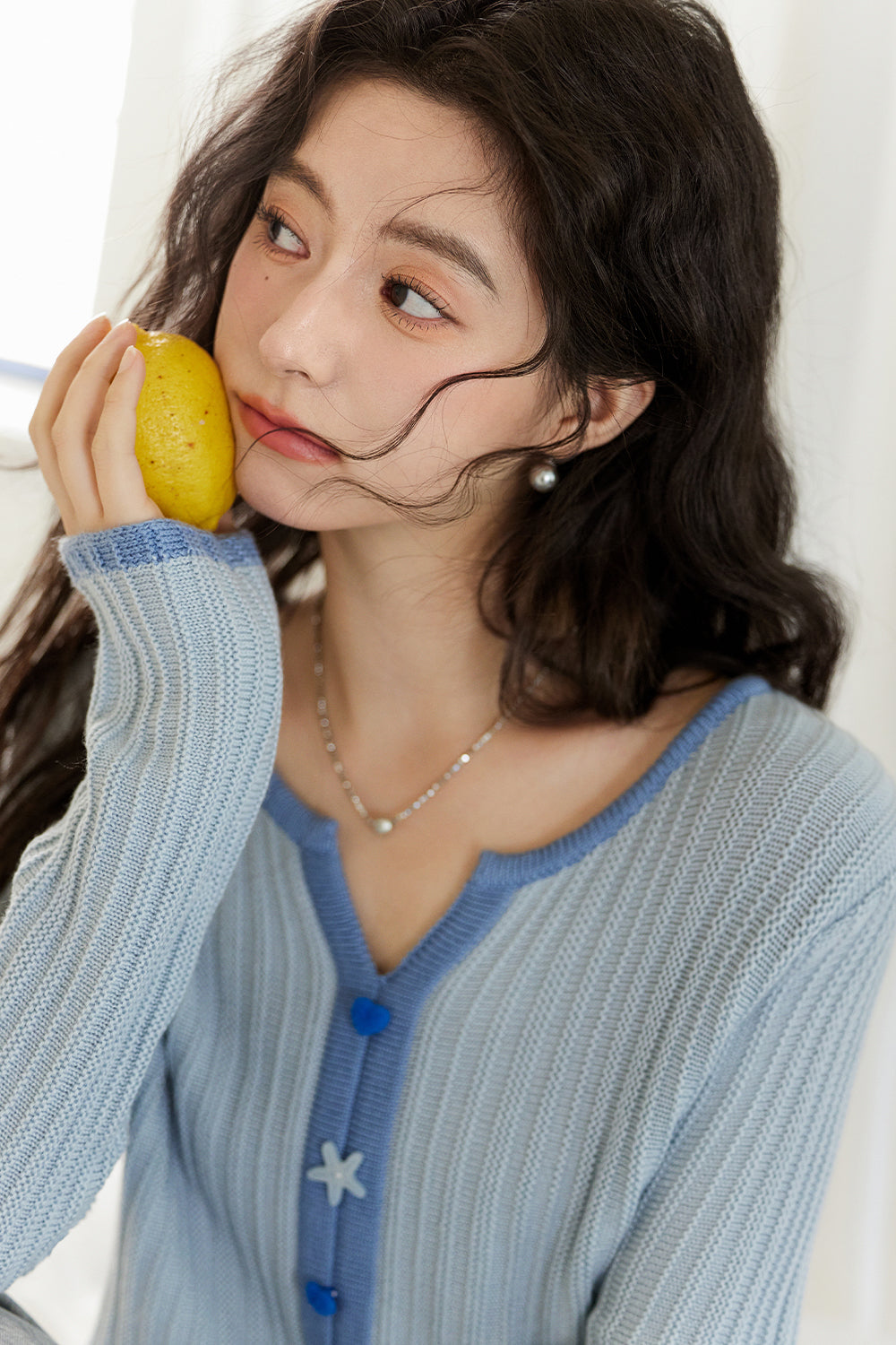 여성용 니트 셔츠