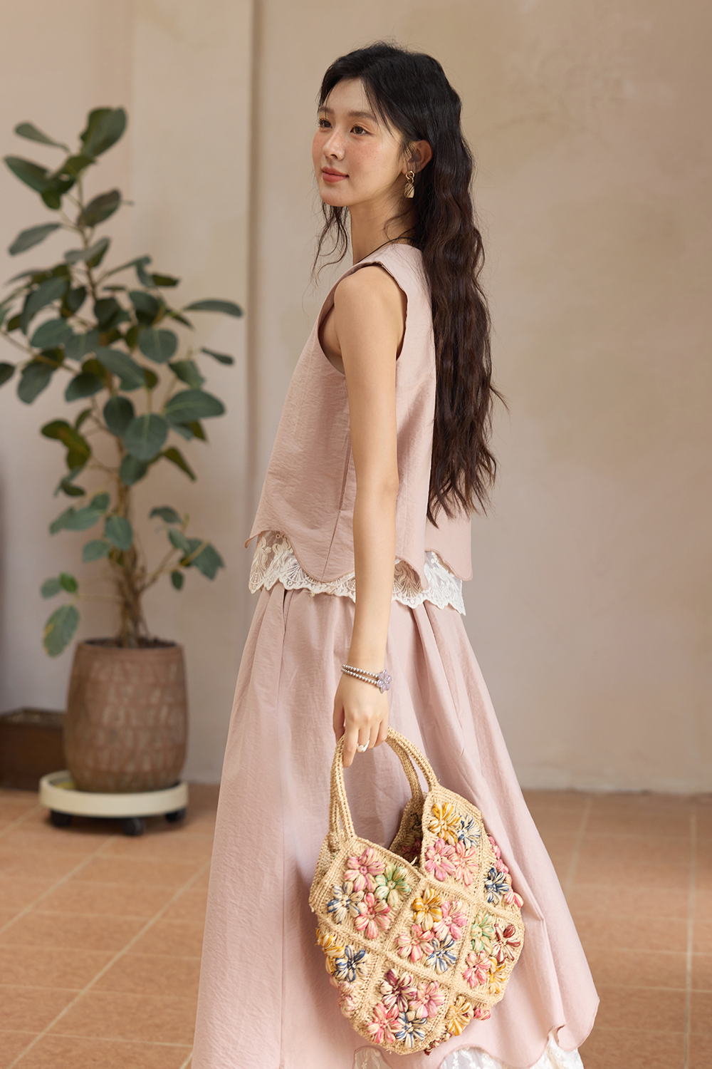 블라우스와 스커트 세트