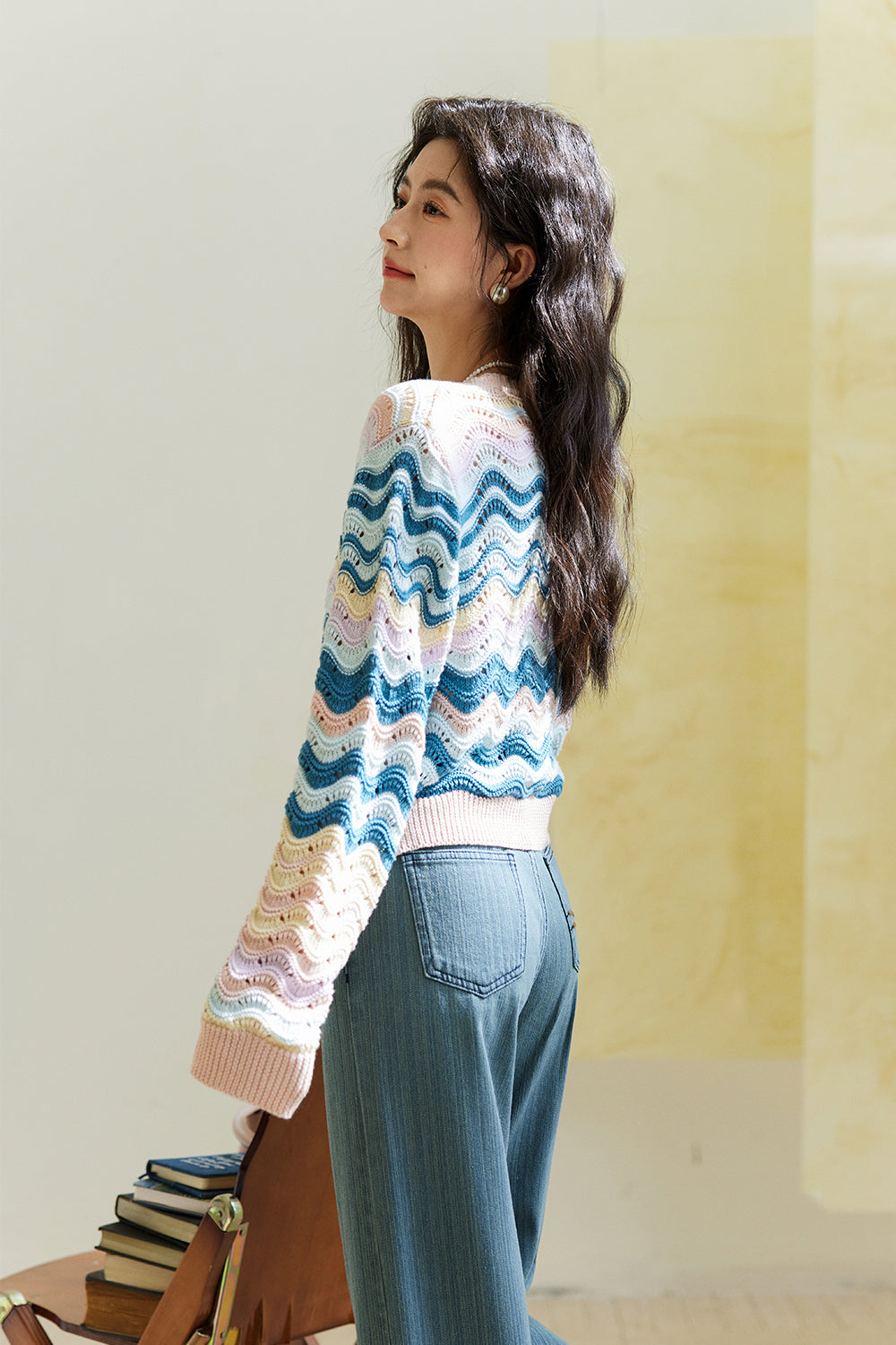 여성용 니트 셔츠