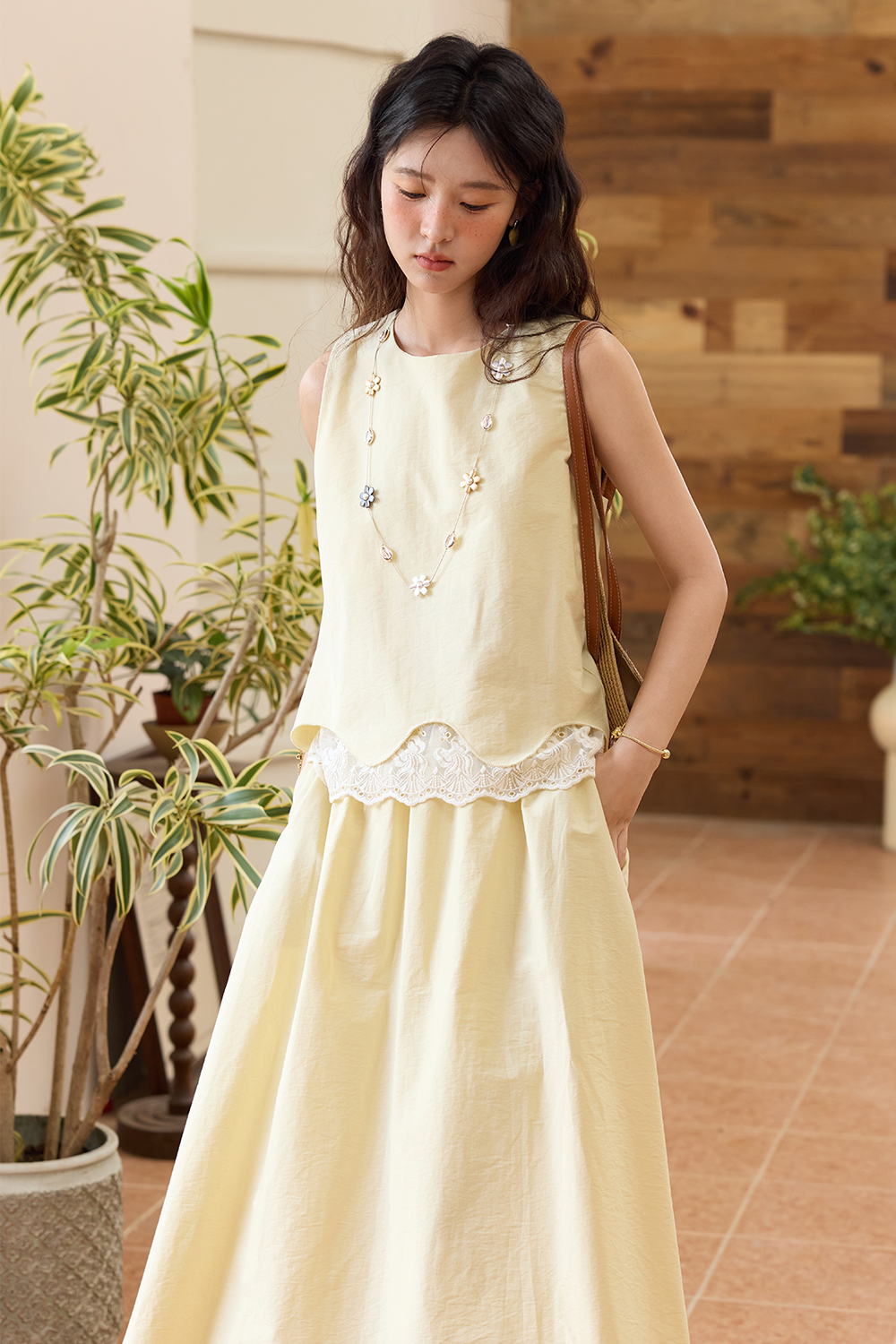 블라우스와 스커트 세트