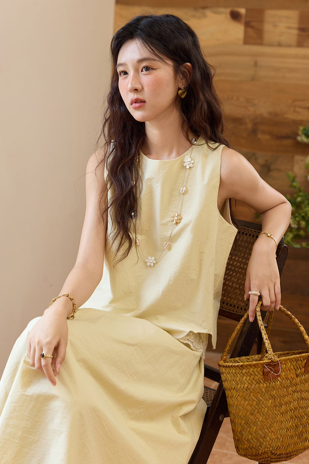 블라우스와 스커트 세트