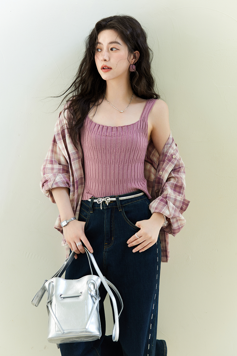 Atasan Tali Spaghetti untuk Wanita