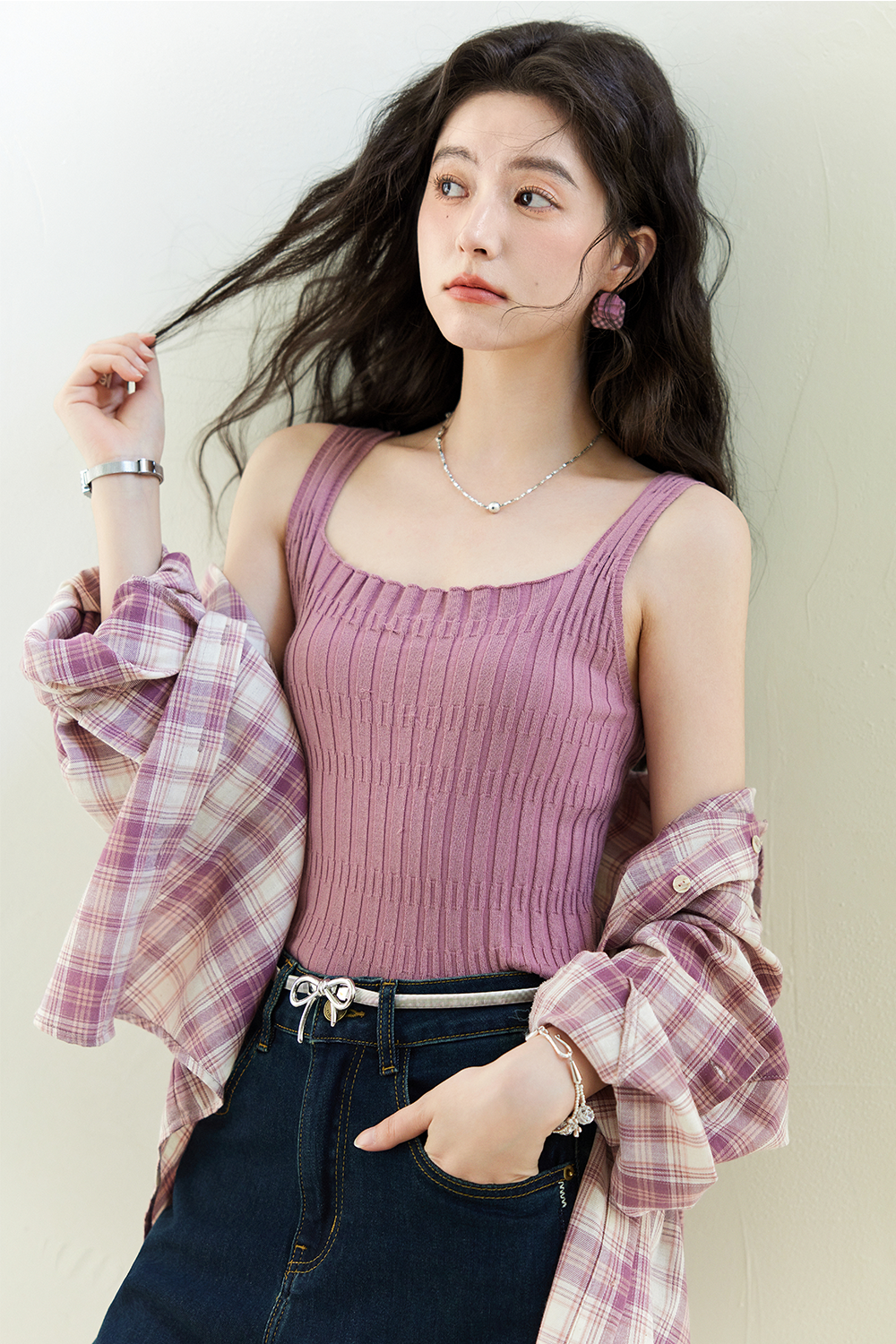 Atasan Tali Spaghetti untuk Wanita