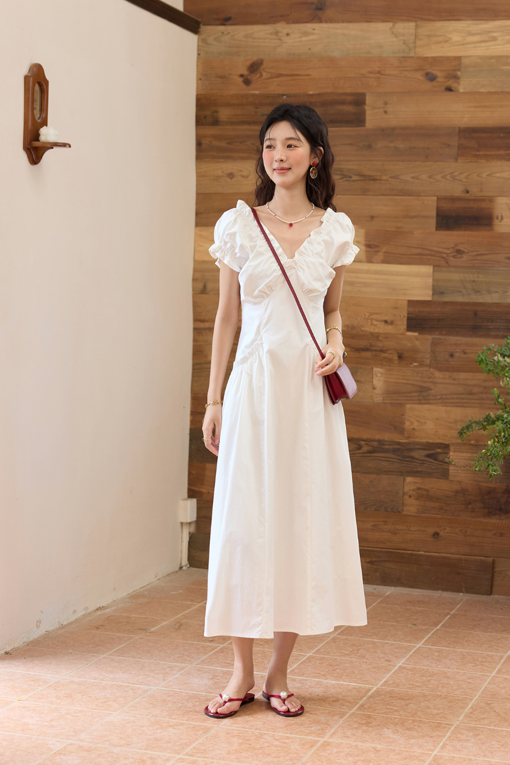 Gaun Maxi A-line untuk Wanita