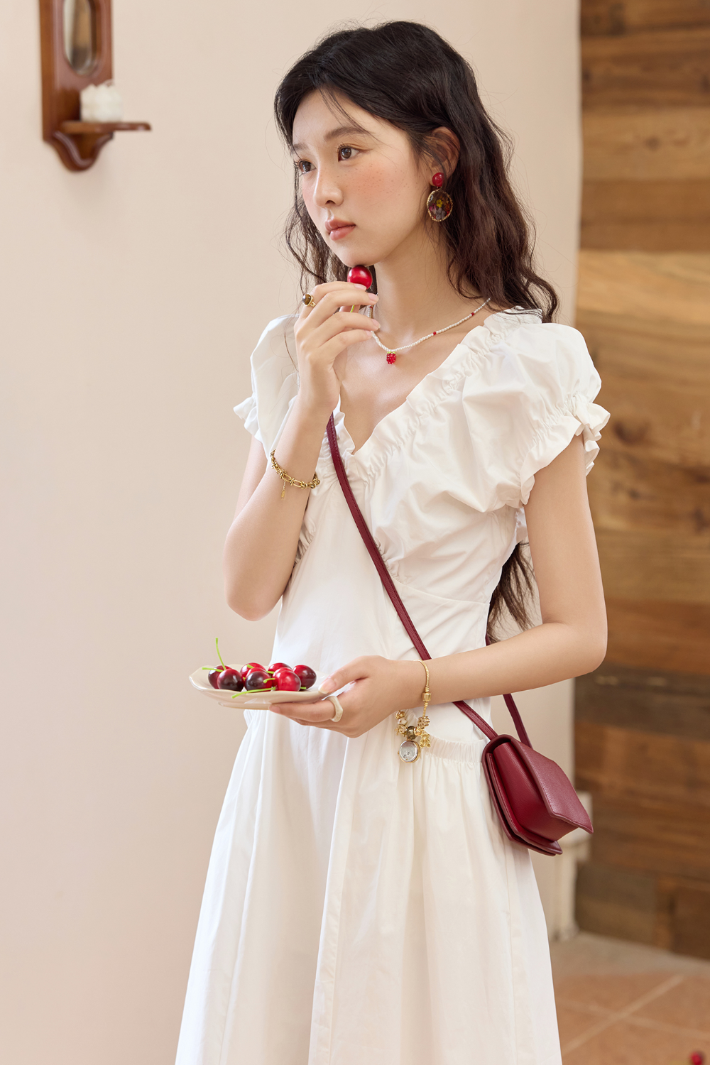 Gaun Maxi A-line untuk Wanita