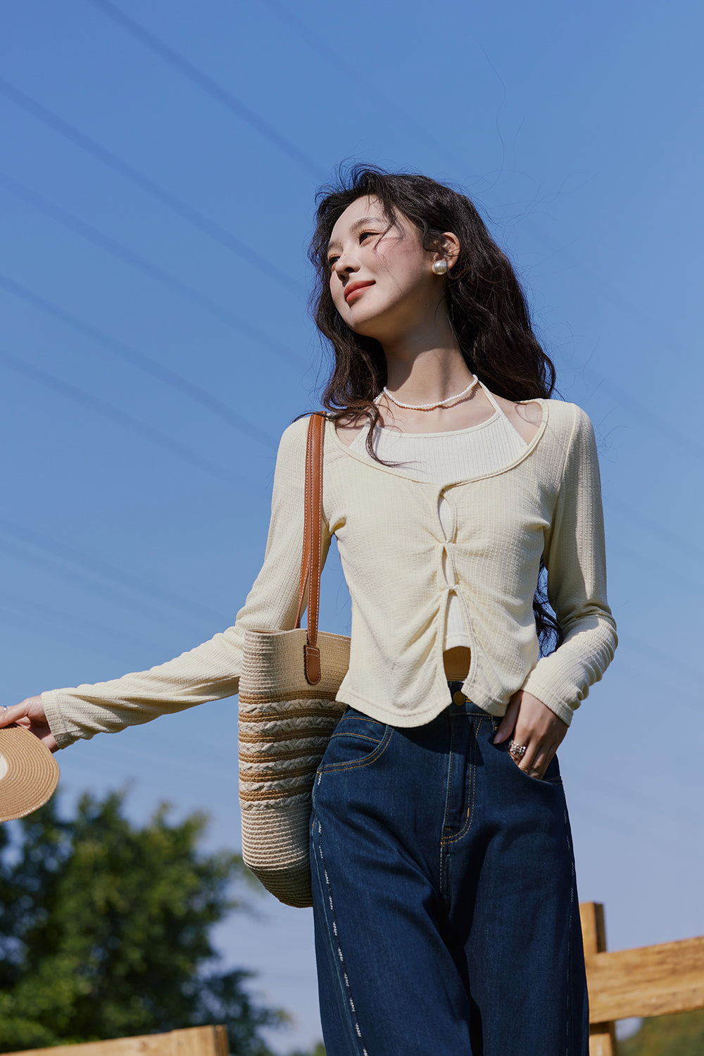 여성용 니트 셔츠