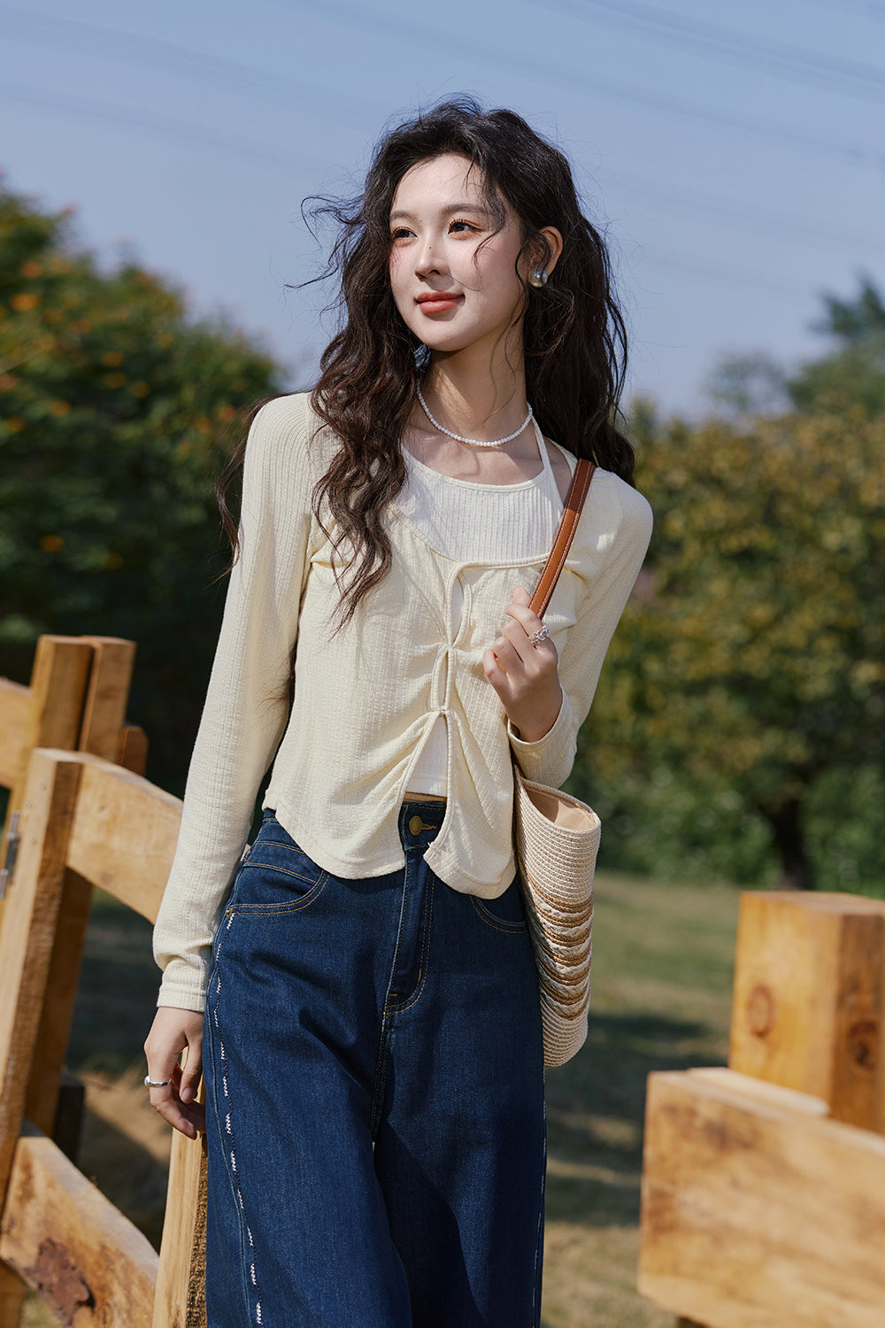 여성용 니트 셔츠